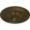 Ekena Millwork Stockport Ceiling Medallion (Fits Canopies up to 6 1/4"), Hand-Painted Brass, 28"OD x 2 3/4"P CM28STBRS - alternate 2